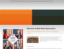 Tablet Screenshot of eliteworldgymnastics.com